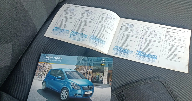 Opel Agila cena 12900 przebieg: 149000, rok produkcji 2008 z Trzcińsko-Zdrój małe 277